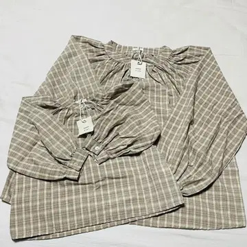 25SS 체크 블라우스/코코키즈