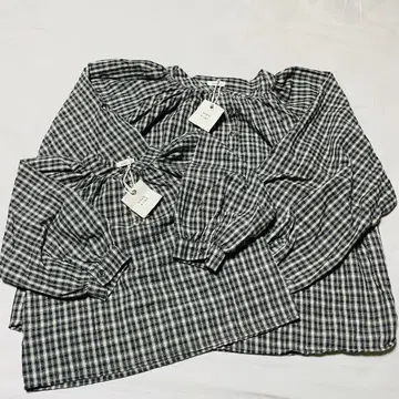 25SS 체크 블라우스/코코키즈