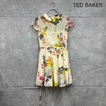 TED BAKER 플로럴 시어 미니 원피스 N1061