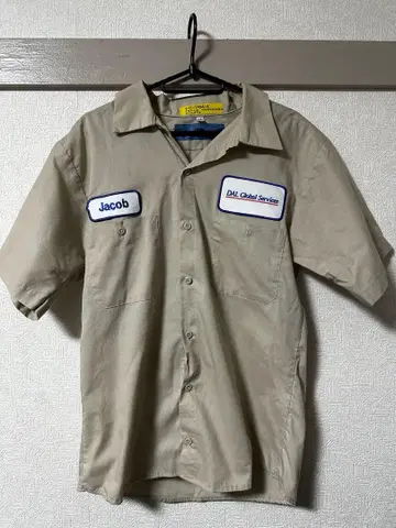 인기 US 구제 의류 CiNTAS 신타스 M 워크 셔츠 80s 와펜 반팔