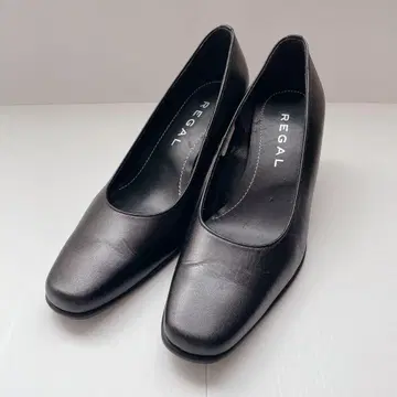 REGAL 22.5cm 여성용 블랙 펌프스 포멀 취업활동