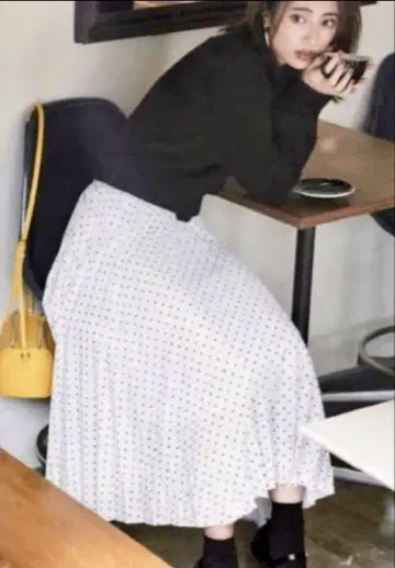 Mila Owen 올인원 원피스 리브 니트 도트