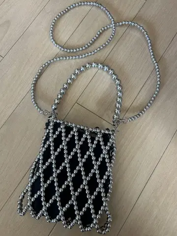 LEPSIM 비즈 숄더 미니 백