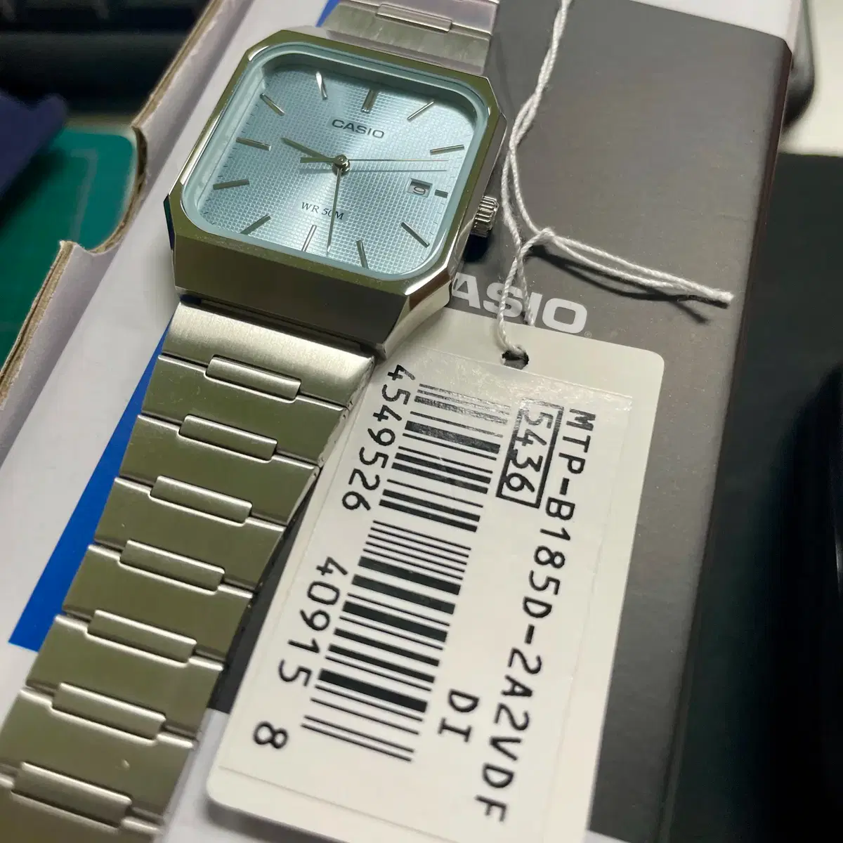 Casio Square Watch MTP-B185D-2A2VDF #카시오시계,#MTP,#사각시계