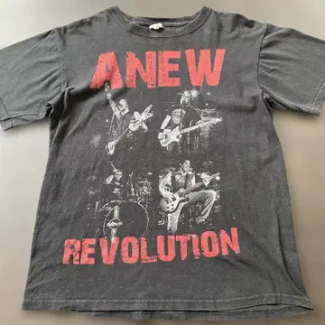 락 놈 락을 사랑하는 T Anew Revolution 티셔츠 블랙