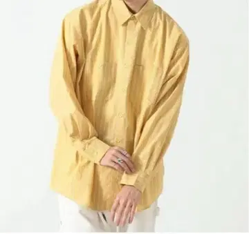 BEAMS / 스트라이프 워크 셔츠 BEAMS MEN 빔즈 셔츠