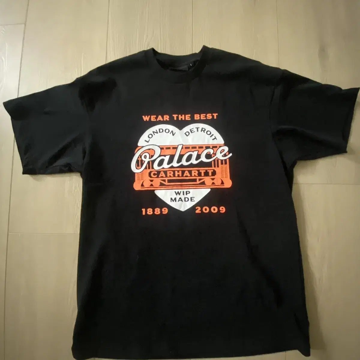 シャツ Palace x Carhartt WIP Logo Longsleeve Black - 24FW 2COLORS Palace x Carhartt WIP Longsleeve Master Shirt Washed Black