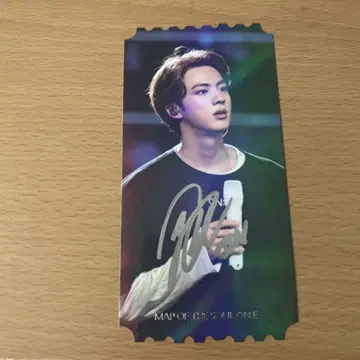 bts JIN 사인 포함 트레이딩 카드