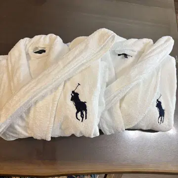 Ralph Lauren 화이트 목욕 가운 M L 세트