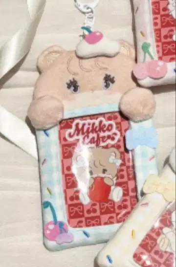 mikko 봉제 인형 카드 케이스 라떼 1개