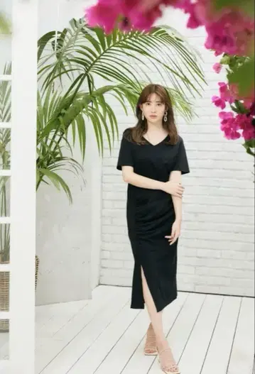 herlipto 티셔츠 원피스 블랙
