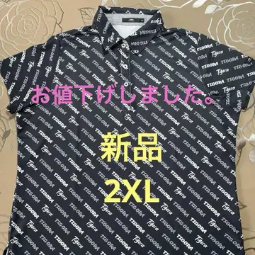 TIGORA 블랙 로고 셔츠 시원한 2XL 새상품