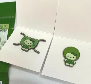 오사카 간사이 만박 일본관 키티 핀 배지 마리모 토게이카다모