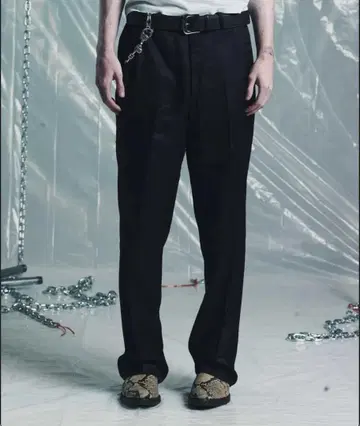 두 번째 층 고층 와이드 레그 트라우저