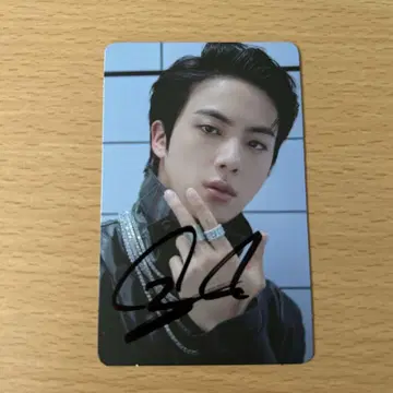 bts JIN 사인 포함 트레이딩 카드