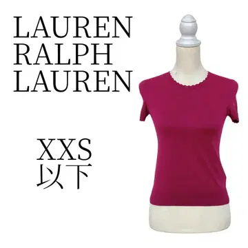 LAUREN RALPH LAUREN 핑크 반팔 니트 XXS