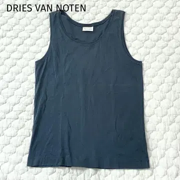 드리스반노튼 DRIES VAN NOTEN 슬리브리스 컷 티셔츠 짙은 녹색
