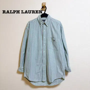 RALPH LAUREN 버튼 다운 스트라이프 셔츠