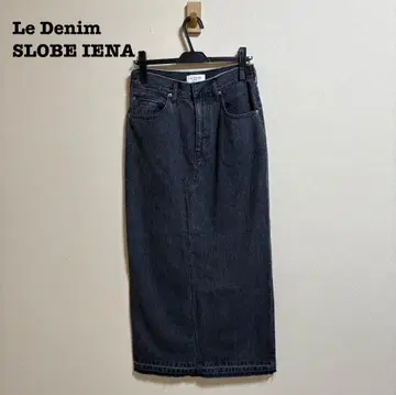 슬로우브 이에나 LE DENIM 린 컷오프 스커트