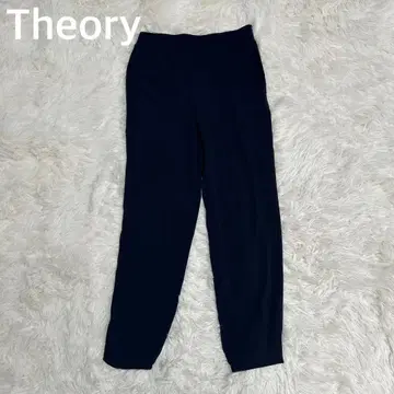 Theory 띠어리 이지 팬츠 슬랙스 얇은 소재 네이비