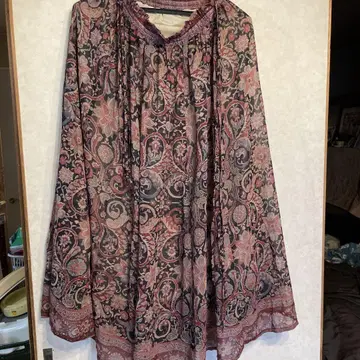 VINTAGE E.GOA 페이즐리 플레어 스커트