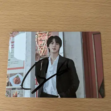 bts JIN 사인 포함 트레이딩 카드