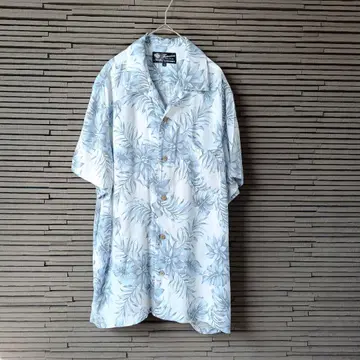 알로하 셔츠 남성용 꽃무늬 Dri-Fit 반팔 사이즈 XL