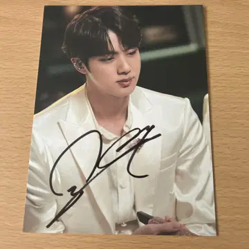 bts JIN 사인 포함 엽서