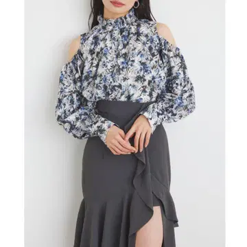 리엔다 듀얼 플라워 블라우스