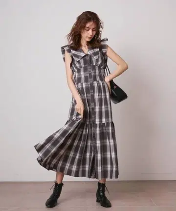 SNIDEL 코르셋 디자인 셔츠 원피스