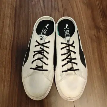 푸마 바리 뮬 클로그 샌들 28cm 화이트