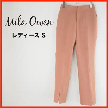 A3634*Mila Owen*센터 프레스*팬츠*0*S*다크 오렌지