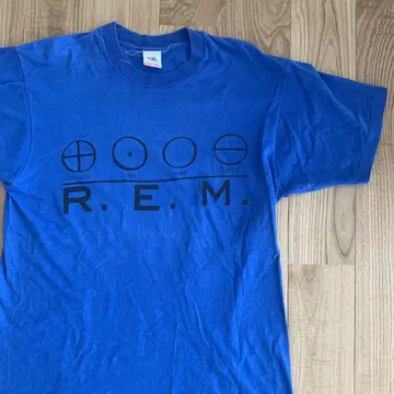 80s R.E.M. 밴드 티셔츠 USA제 L 빈티지 파랑