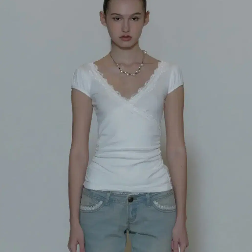 SCULPTOR | 스컬프터 Sculptor Corset U Neck Tee Ice Corset