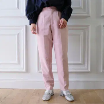 미사용 택 포함 UNMINOU 하이 라이즈 센터 프레스 팬츠 pink