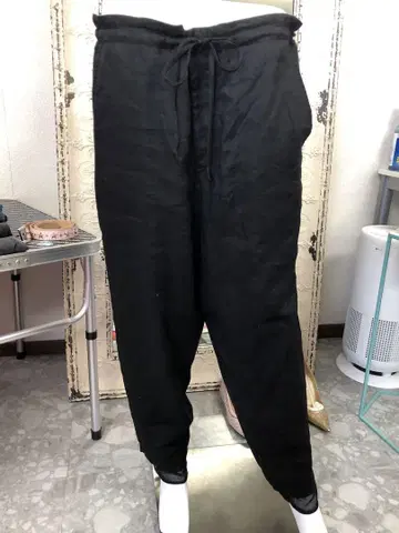 택 포함 미사용 새상품 Y's 와이즈 블랙 사루엘 팬츠 M