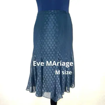 Eve MAriage 도트 무늬 플레어 스커트 허리 24A292