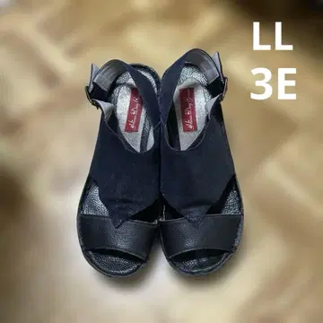 컴포트 샌들 블랙 웨지솔