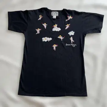 SWAN MAGIC 자수 티셔츠 S 데드스탁
