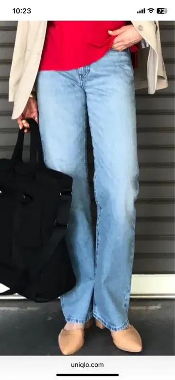 라이트 블루 스트레이트 데님