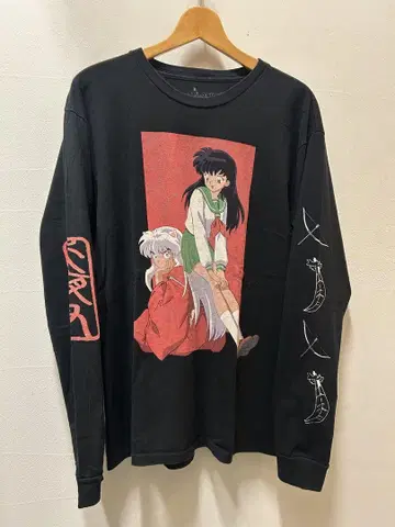 00s 이누야샤 카고메 프린트 티셔츠 롱T
