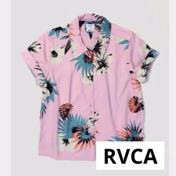 RVCA 루카 알로하 셔츠 핑크 꽃무늬