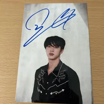 bts JIN 사인 포함 사진