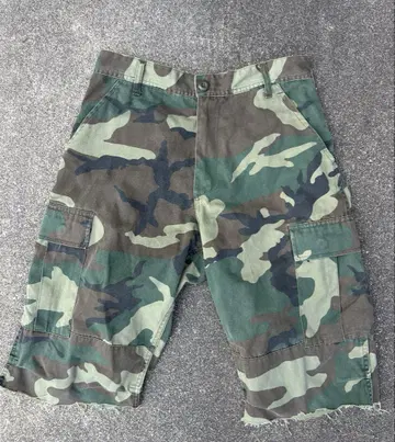 카모플라쥬 카고 숏 팬츠