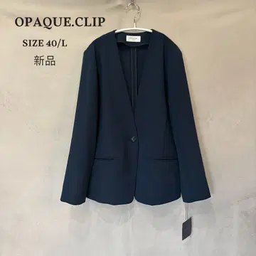 새상품 OPAQUE.CLIP 오페크 컬러리스 자켓 네이비 40