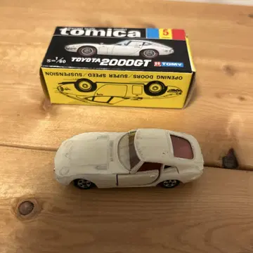 토미카 도요타 2000GT 화이트 1a 휠 일본제 블랙 상자