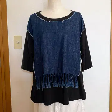 ZUCCa 데님 절개 티셔츠