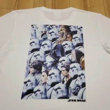 새상품급 빔즈 T x STAR WARS 콜라보 전후 프린트 티셔츠