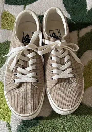 VANS OFF THE WALL 스니커즈 여성용 베이지