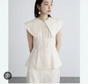 릴리 브라운 컬러 스티치 셔츠